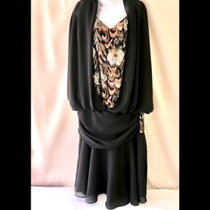 NWT Vintage Lori Max NY Boutique Sleeveless Shaker Dress